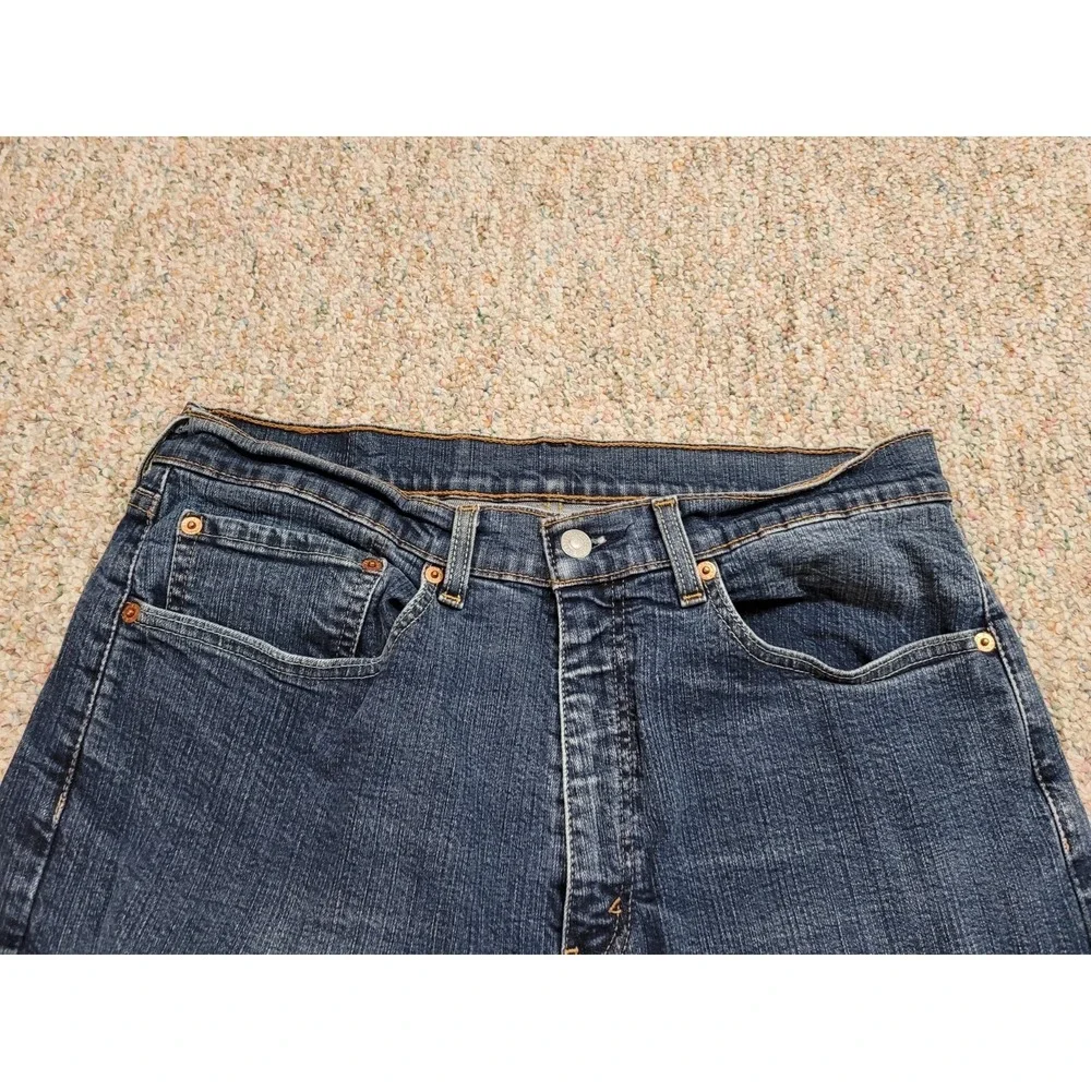 Levis 505 Straight Leg Jeans Mens 34x30 Blue Denim Classic Casual‎ Zipper Fly
